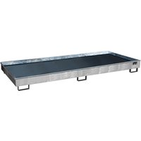 Bauer® Regal-Auffangwanne aus Stahl mit PE-Einsatz RW 3300-2 PE, feuerverzinkt von Bauer®