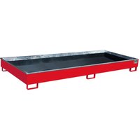 Bauer® Regal-Auffangwanne aus Stahl mit PE-Einsatz RW 3300-2 PE, lackiert, Feuerrot von Bauer®