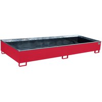 Bauer® Regal-Auffangwanne aus Stahl mit PE-Einsatz RW 3300-3 PE, lackiert, Feuerrot von Bauer®