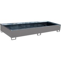 Bauer® Regal-Auffangwanne aus Stahl mit PE-Einsatz RW 3300-3 PE, lackiert, Mausgrau von Bauer®