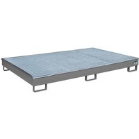 Bauer® Regal-Auffangwanne aus Stahl mit PE-Einsatz RW-GR 2200-1 PE, lackiert, Mausgrau von Bauer®