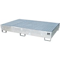Bauer® Regal-Auffangwanne aus Stahl mit PE-Einsatz RW-GR 2200-2 PE, feuerverzinkt von Bauer®