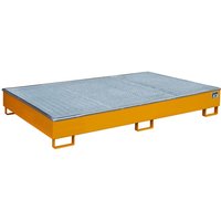 Bauer® Regal-Auffangwanne aus Stahl mit PE-Einsatz RW-GR 2200-2 PE, lackiert, Gelborange von Bauer®