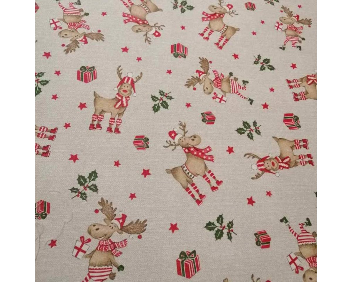 Mit Liebe dekoriert Weihnachtsbaumdecke Christbaumdecke Rudolf mit Socken - Baumunterlage von Mit Liebe dekoriert