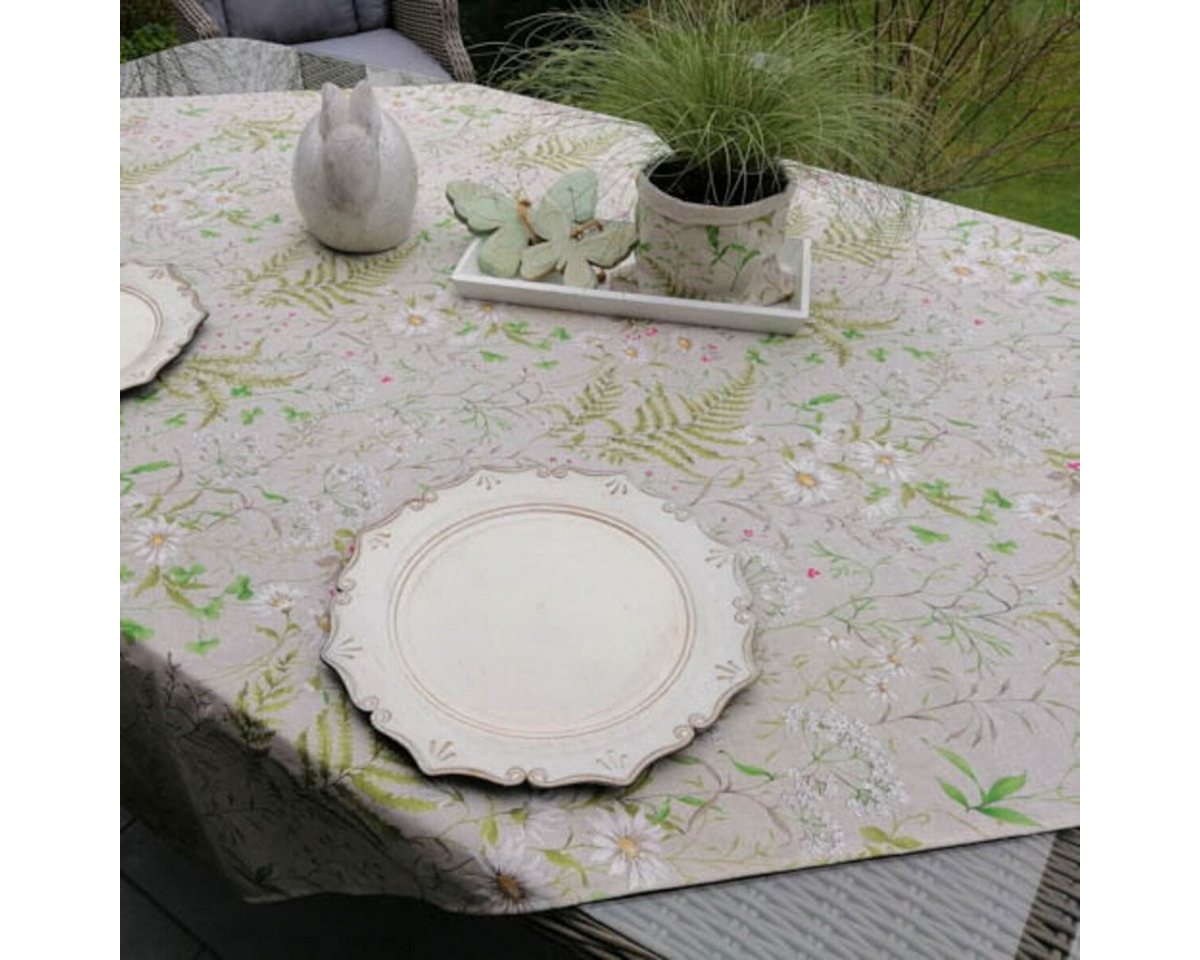 Mit Liebe dekoriert Tischdecke Tischdecke Wiesenblumen Beschichtete Baumwolle / Baumwollmischung von Mit Liebe dekoriert