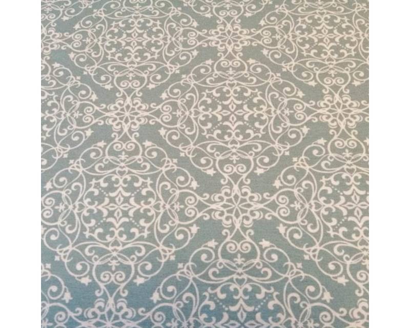 Mit Liebe dekoriert Tischläufer Hochwertiger Tischläufer Blau m. weißen Ornamenten von Mit Liebe dekoriert