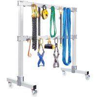 VETTER® Anschlagmittel-Garderobe, fahrbar, HxBxT 1.934 x 1.890 x 900 mm, lichtgrau von VETTER® Krantechnik