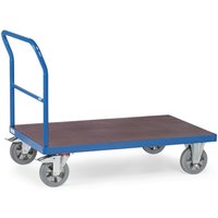 fetra® Schwerlast-Plattformwagen, mit Schiebebügel, Ladefläche BxT 800 x 1.600 mm von fetra®