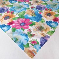 Mitteldecke Bunte Blumen - Farbenfrohe Deko Für Den Esstisch | In Verschiedenen Größen Verfügbar von MitLiebeDekoriert