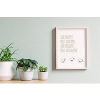 Print "Einschlafen Ausschlafen" von MitLiebegedruckt