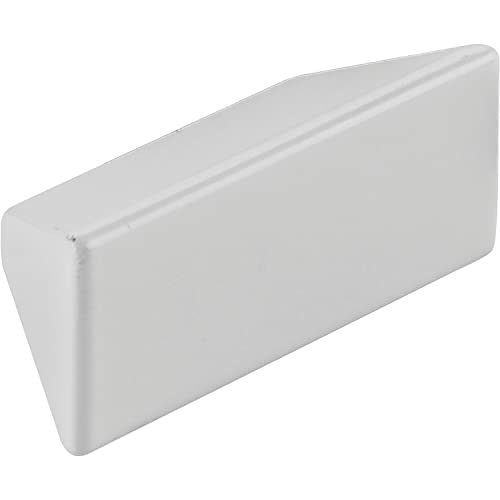 Mital Griff Mogan LA 16/32mm - Griffleiste Breite 54mm - Designer Möbelgriff, Zinkdruckguss weiß glänzend von Mital