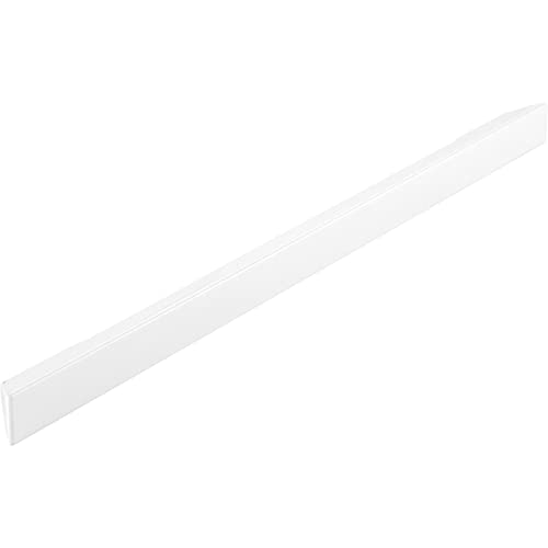 MITAL Griff Mogan LA 256/288/320mm - Griffleiste Breite 350mm - Designer Möbelgriff, Zinkdruckguss weiß glänzend von Mital