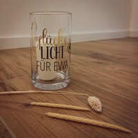 Glückslicht Als Glücksbringer Für Liebe Menschen | Außergewöhnliches Geschenk Freunde Oder Kollegen Windlicht Besondere Momente von MitbringselWerkstatt