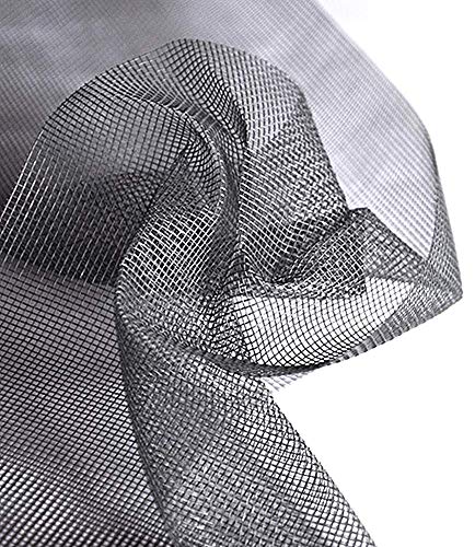 Mitef Große Breite Fensterschutznetz Fiberglas Unsichtbar Mehrzweck-Netz Moskitonetz, Grau, 10x13ft(3x4M) von Mitef