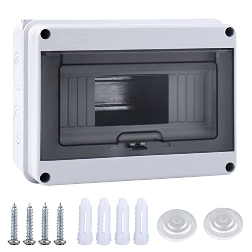 Sicherungskasten Aufputz, Ip65 Verteilerkasten Aufputz, Mit Tür 1-reihig Für 8 Module Elektroinstallation, Aufputz Verteilerkasten Installation Im Garten Oder Andere Außenbereiche Sicherungskasten Aufputz, Ip65 Verteilerkasten Aufputz, Mit Tür 1-reihig Für 8 Module Elektroinstallation, Aufputz Verteilerkasten Installation Im Garten Oder Andere Außenbereiche von Mitening