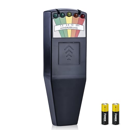 K2 EMF Meter Magnetfeld, Strahlungsdetektor Tragbarer, Handheld EMF Messgerät, Electromagnetic Paranormale Geräte Tester, K2 EMF Messgerät Paranormal Equipment Tester 50Hz-20.000Hz, Schwarz von Mitening