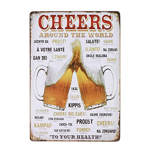 Blechschild Retro 20 x 30 cm, Retro Blechschild Bier, Lustige Schilder mit Sprüchen Bar Dekoration für Partykeller, Retro Metallschild, Vintage Metallschild, Vintage Schild für Bar Club Pub Blechschild Retro 20 x 30 cm, Retro Blechschild Bier, Lustige Schilder mit Sprüchen Bar Dekoration für Partykeller, Retro Metallschild, Vintage Metallschild, Vintage Schild für Bar Club Pub von Mitening