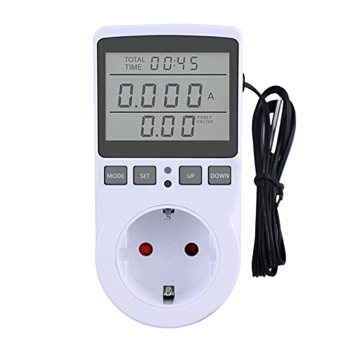Thermostat Steckdose Temperaturregler Temperaturschalter Steckdosenthermostat: 230 V Thermostat Steckdose Mit Fühler, Heating Cooling Temperature Switch for Greenhouses, Aquariums, Heating, Cooling von Mitening