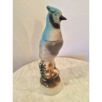 "Vintage James Strahl Creation Echte Regal China Strahlen Thropy "Bluejay Bird" Sammler Schnaps Flasche. Von 1969 von Mitesoro777