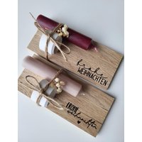 Geschenkset Weihnachten Kerze Kerzenhalter Holz Kleines Geschenk Mitbringsel Geschenkset Weihnachten Kerze Kerzenhalter Holz Kleines Geschenk Mitbringsel von Mitherzgemachtx