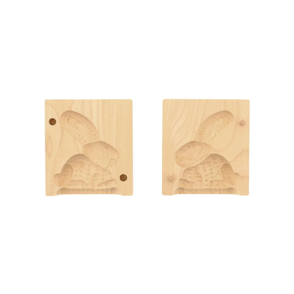 Mitienda Shop Butterform aus Holz mit Tiermotiv Hase, 2-teilig von Mitienda Shop