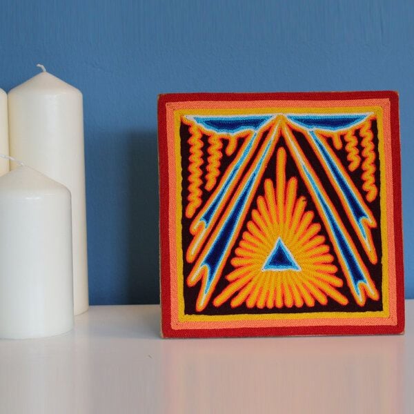 Mitienda Shop Fadenbilder | Wanddekoration - Wandbild 20 x 20cm von Mitienda Shop