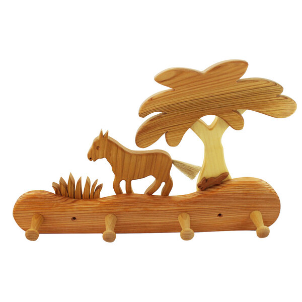 Mitienda Shop Kindergarderobe aus Holz | Pferdchen von Mitienda Shop