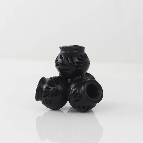 Mitienda Shop Miniatur Dekokrüge Cantaros aus schwarzer Keramik von Mitienda Shop