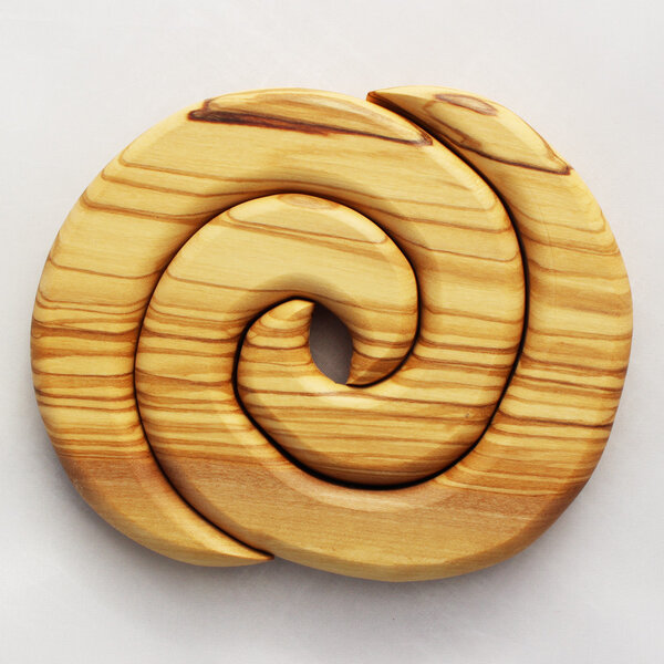 Mitienda Shop Topfuntersetzer aus Holz 2-teilig | Spiralform rund von Mitienda Shop
