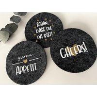 Filzuntersetzer Mit Aufdruck Filzuntersetzer Mit Aufdruck von MitliebegemachtKunst