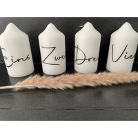 stumpenkerze „Advent" Groß von MitliebegemachtKunst