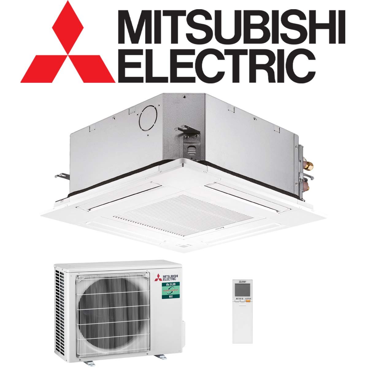 Mitsubishi Electric Deckenkassette Set 3,5 kW inkl. Paneel &... von Mitsubishi Electric
