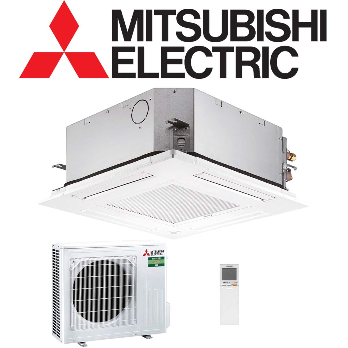 Mitsubishi Electric Deckenkassette Set 4,6 kW inkl. Paneel &... von Mitsubishi Electric