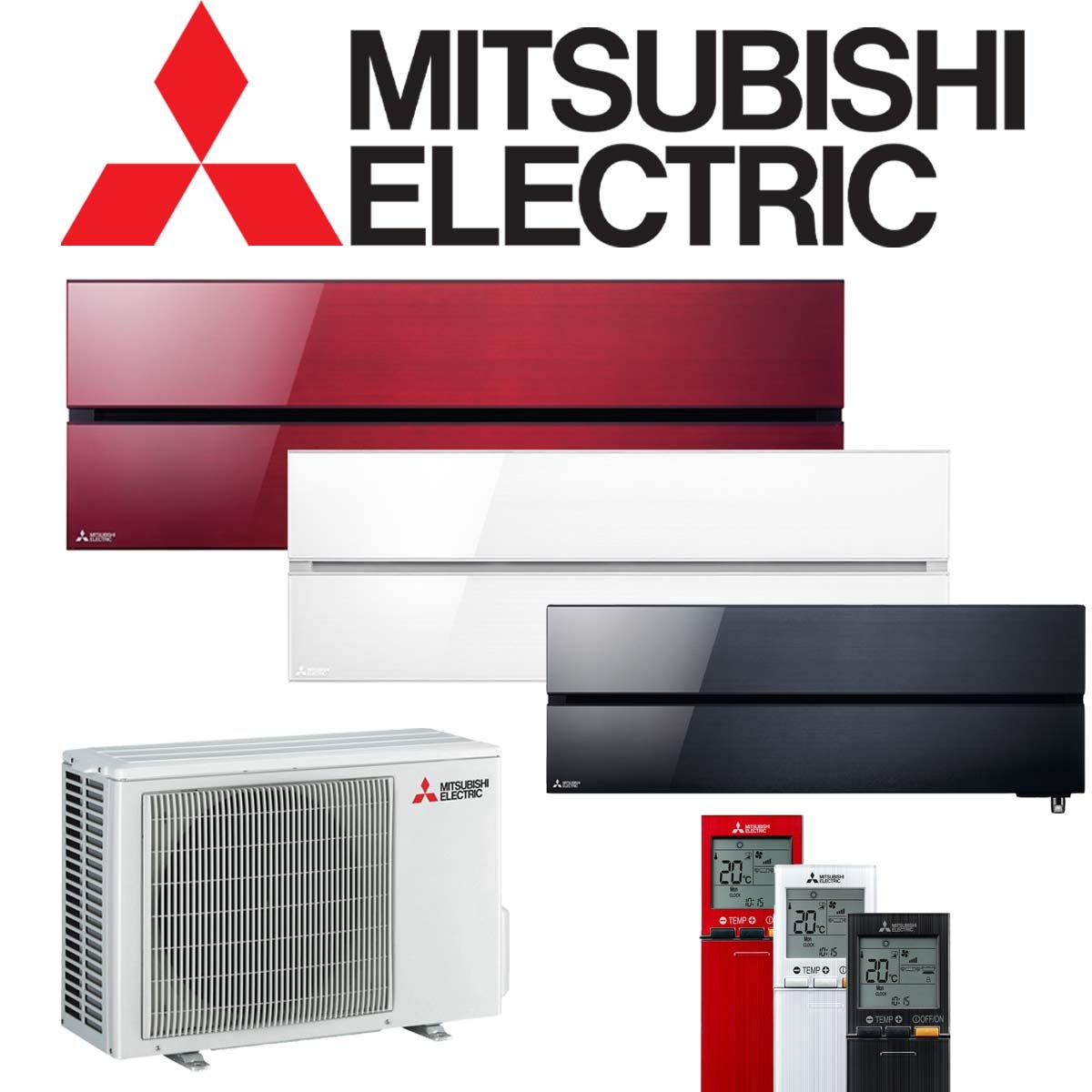 Mitsubishi Electric Diamond 2,5 kW Singlesplit Set | in 3 Farben |... von Mitsubishi Electric