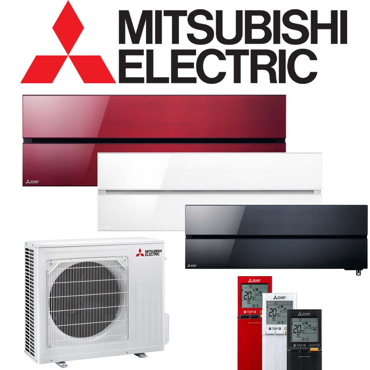 Mitsubishi Electric Diamond 5,0 kW Singlesplit Set | in 3 Farben |... von Mitsubishi Electric