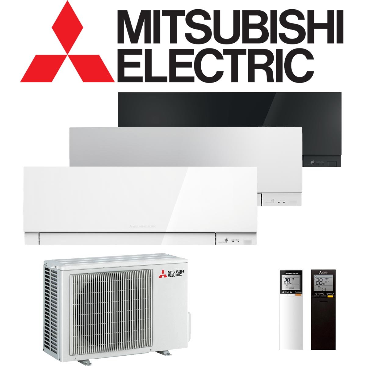 Mitsubishi Electric Premium 2,5 kW Singlesplit Set | in 3 Farben |... von Mitsubishi Electric