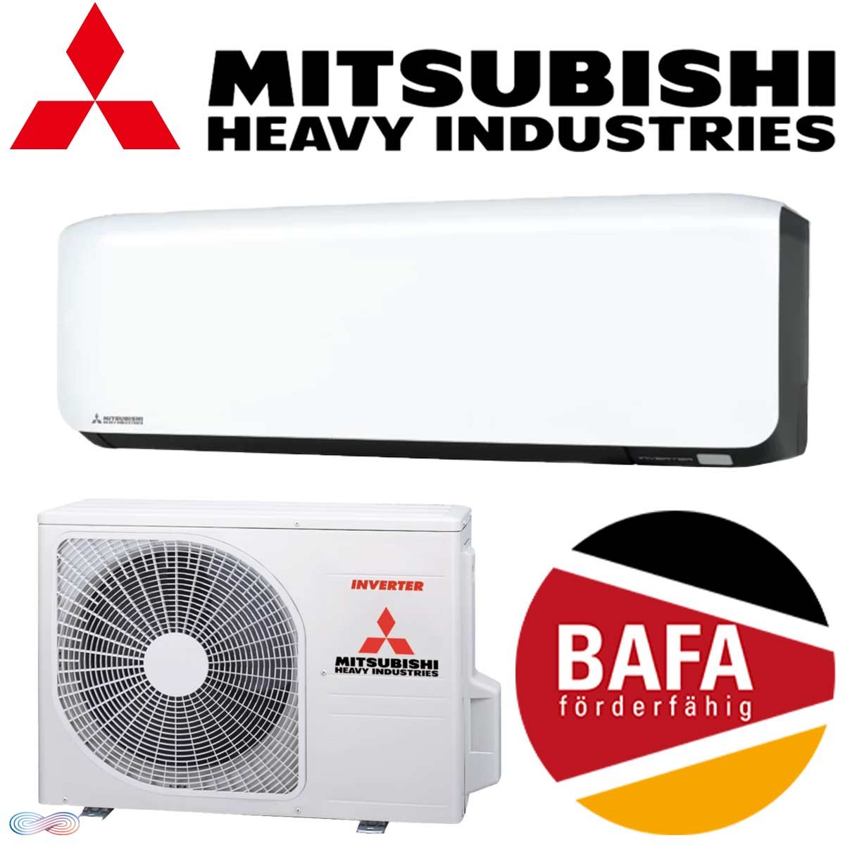 Mitsubishi Heavy Klimaanlage SRK25ZS-WFB 2,5 kW | BAFA förderfähig"" von Mitsubishi Heavy