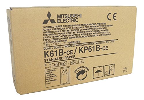 MITSUBISHI ELECTRIC Corporation k61b-ce/kp61b-ce Kit Thermopapier für Drucker Deckenhalterung, A6, 110 mm x 20 m, 4 Stück von Mitsubishi Materials