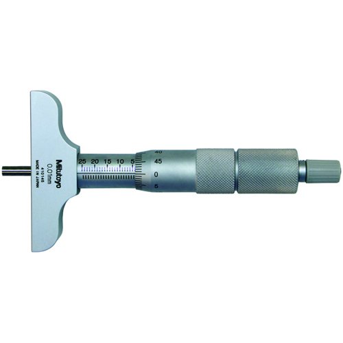 Mitutoyo 129-113 Tiefenmessschraube mit Stab-Messeinsätzen, 0-50 mm von Mitutoyo