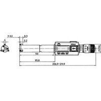 Mitutoyo Digitale 3-Linien Innenmessschraube 25-30mm, IP65, Ti-Legierung von Mitutoyo