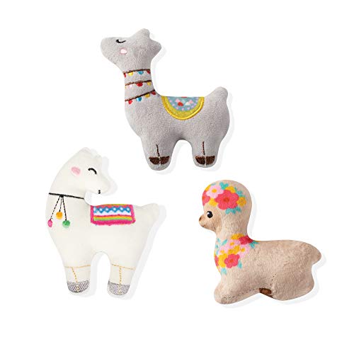 Fringe Studio Haustierspielzeug, kleines Hundespielzeug-Set, Lama Love, 3-teilig (289409) von Fringe Studio