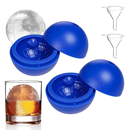 Star Wars Ice Cube Molds Tray| Silicone Death Star Wars Ice Ball | Ice Maker Tool for Whiskey| Bourbon| Cocktails| Sugar| Chocolate and Juice Beverages| for Baking Party von Miuphro