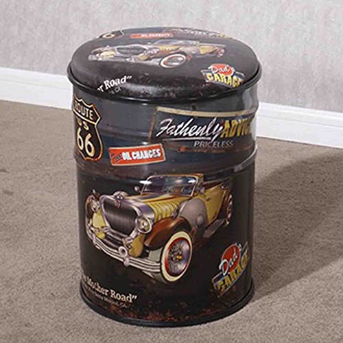 Miuxe Dekorative Fußhocker Ölfass Eimer Stuhl Retro Geschmiedeter Nostalgischer Vintage Ölfass Hocker Barhocker Poufs Eiseneimer Lagerung Metallhocker Miuxe Dekorative Fußhocker Ölfass Eimer Stuhl Retro Geschmiedeter Nostalgischer Vintage Ölfass Hocker Barhocker Poufs Eiseneimer Lagerung Metallhocker von Miuxe