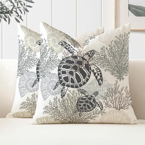 Miuyunya Outdoor Kissen Seestern 50x50 cm Wetterfest Maritim Kissenbezüge 2er Set Seepferdchen Schildkröte Seestern Kissenhülle Frühling Sommer Polster Wasserfest Kissenbezug für Garten Wohnzimmer Miuyunya Outdoor Kissen Seestern 50x50 cm Wetterfest Maritim Kissenbezüge 2er Set Seepferdchen Schildkröte Seestern Kissenhülle Frühling Sommer Polster Wasserfest Kissenbezug für Garten Wohnzimmer von Miuyunya