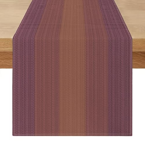 Tischläufer Abwaschbar Outdoor 240 cm Lang Rot Leinenoptik Tischläufer Vintage Landhausstil Modern Landhausstil Tisch Läufer Winter Küche Dekoration für Weihnachten Esstisch Party Picknicks von Miuyunya