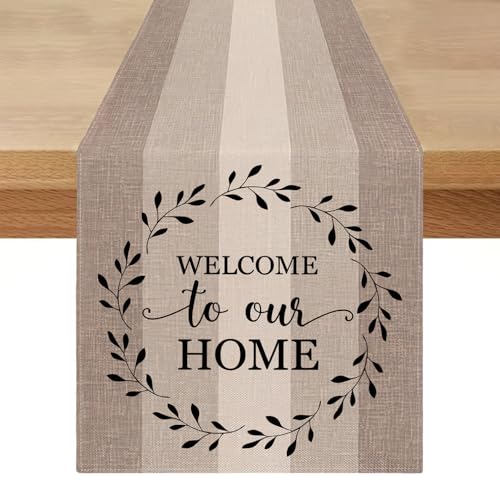 Tischläufer Modern Abwaschbar 40x140 Frühling Tischläufer Braun Beige Retro Leinenoptik Läufer Tisch Kurz Wasserabweisend Tischdekoration für Küche Kaffee Urlaub Partys Hochzeit Tischläufer Modern Abwaschbar 40x140 Frühling Tischläufer Braun Beige Retro Leinenoptik Läufer Tisch Kurz Wasserabweisend Tischdekoration für Küche Kaffee Urlaub Partys Hochzeit von Miuyunya