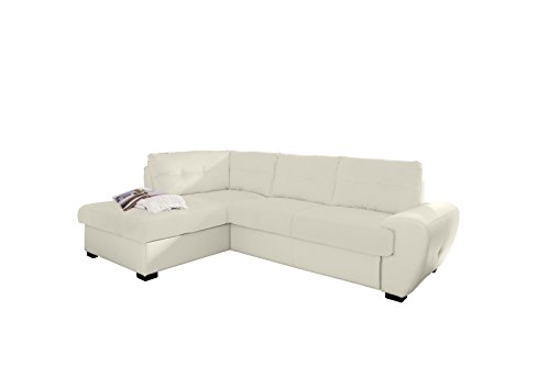 Cotta Otm-2 Ecksofa, Sitz+Rücken Strukturgewebe, 100% Korpus Kunstleder PU, 64% Polyurethan, 25% Polyester, 11% Baumwolle, 174 x 244 x 88 cm, cream Cotta Otm-2 Ecksofa, Sitz+Rücken Strukturgewebe, 100% Korpus Kunstleder PU, 64% Polyurethan, 25% Polyester, 11% Baumwolle, 174 x 244 x 88 cm, cream von Mivano