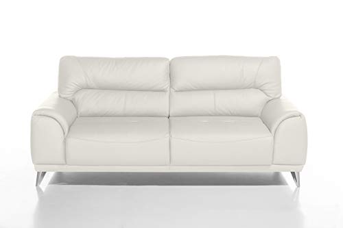 Mivano 3-Sitzer Couch Frisco / 3er Ledercouch in Kunstleder passend zum Sessel und 2er Sofa Frisco / Sofagarnitur / 210 x 92 x 96 / Weiß Mivano 3-Sitzer Couch Frisco / 3er Ledercouch in Kunstleder passend zum Sessel und 2er Sofa Frisco / Sofagarnitur / 210 x 92 x 96 / Weiß von Mivano