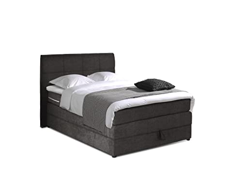 Mivano Hotspot Boxspringbett mit Durchgehender H3-Matratze, Bettkasten und Topper, Flachgewebe, Grau, Liegefläche 120 x 200 cm Mivano Hotspot Boxspringbett mit Durchgehender H3-Matratze, Bettkasten und Topper, Flachgewebe, Grau, Liegefläche 120 x 200 cm von Mivano