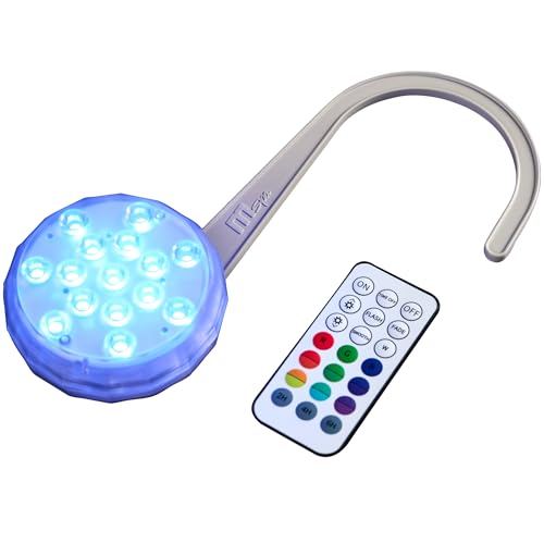 Miweba MSpa Poolbeleuchtung Unterwasser | RGB LED Licht mit Fernbedienung | 16 Farben 4 Modi | IP68 wasserdicht | Whirlpool Zubehör | Pool Licht | Teichbeleuchtung | Poollicht | Badewannenlicht (LED) von Miweba